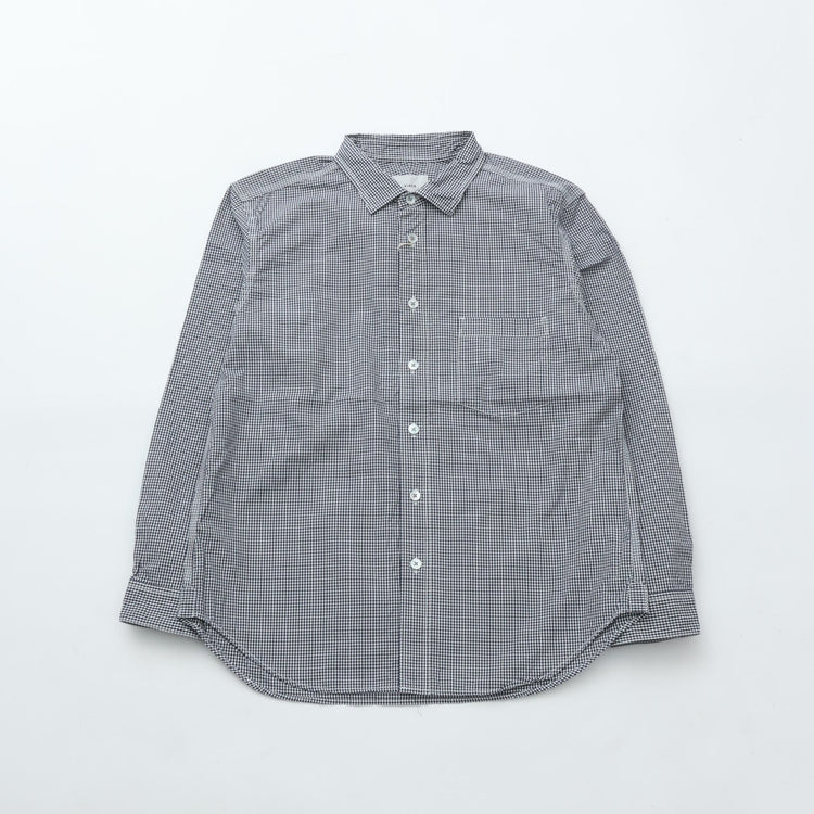RINEN / 80/2ダウンプルーフ レギュラーカラーシャツ  81.ギンガム