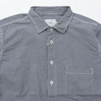 RINEN / 80/2ダウンプルーフ レギュラーカラーシャツ  81.ギンガム