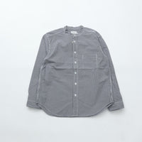 RINEN / 80/2ダウンプルーフ スタンドカラーシャツ  81.ギンガム