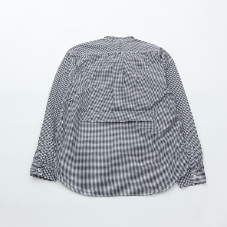 RINEN / 80/2ダウンプルーフ スタンドカラーシャツ  81.ギンガム