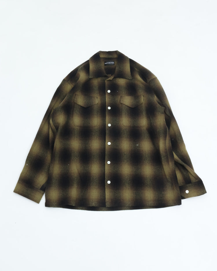 COTTON PAN  Shaaf ネルシャツL/S Oakland BLACK*OLIVE