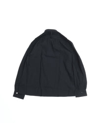 intch. Lye Wool Regular Collar Shirts BLACK