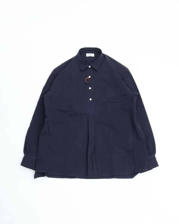 intch. Est Cotton Burberry Pull-over Shirts NAVY