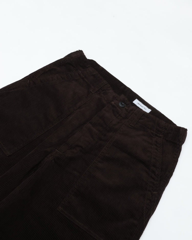 Ordinary fits  CORDUROY FATIGUE PANTS PT023 BROWN