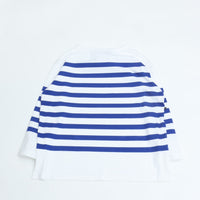 maillot / Panel Border Basque MAK-23111 WHITE*WIDE ROYAL 