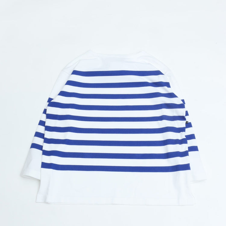 maillot / Panel Border Basque MAK-23111 WHITE*WIDE ROYAL 