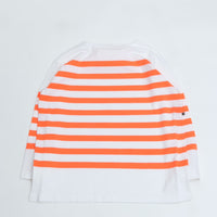 maillot / Panel Border Basque MAK-23111 WHITE*WIDE HI ORANGE 
