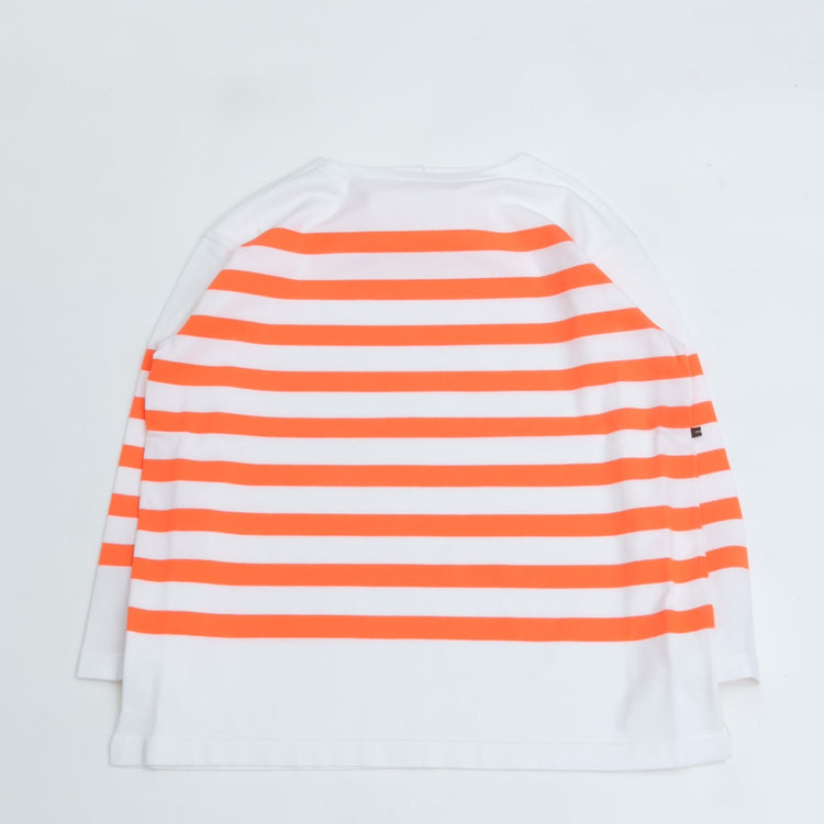 maillot / Panel Border Basque MAK-23111 WHITE*WIDE HI ORANGE 