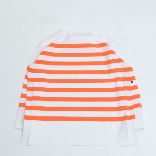 maillot / Panel Border Basque  MAK-23111 WHITE*WIDE HI ORANGE