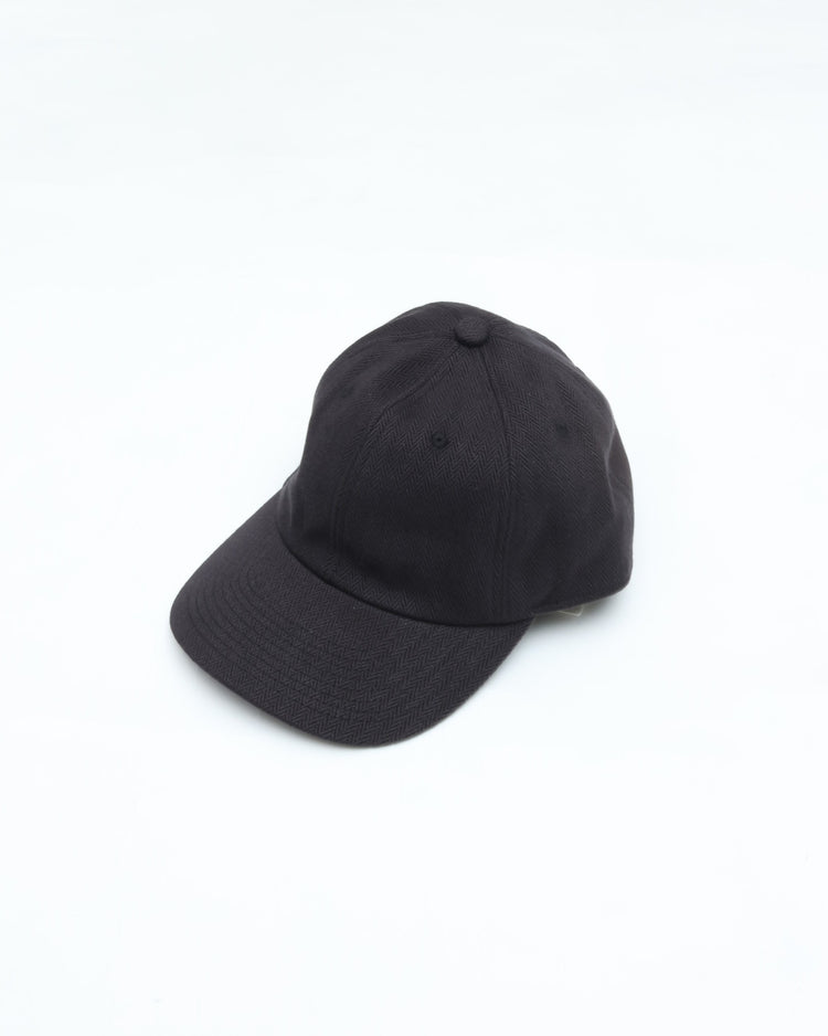 ERA. HOMMA HERRINGBONE 6 PANEL CAP A001H BLACK