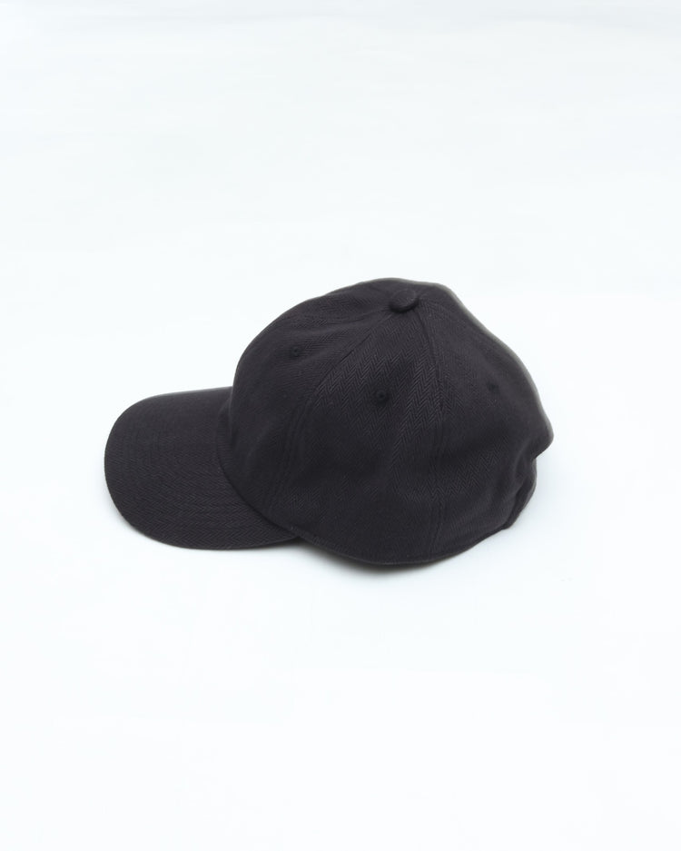 ERA. HOMMA HERRINGBONE 6 PANEL CAP A001H BLACK