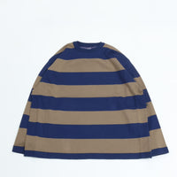 maillot / Wide Border Long-Tee (MAK-21222 NAVY*KHAKI)