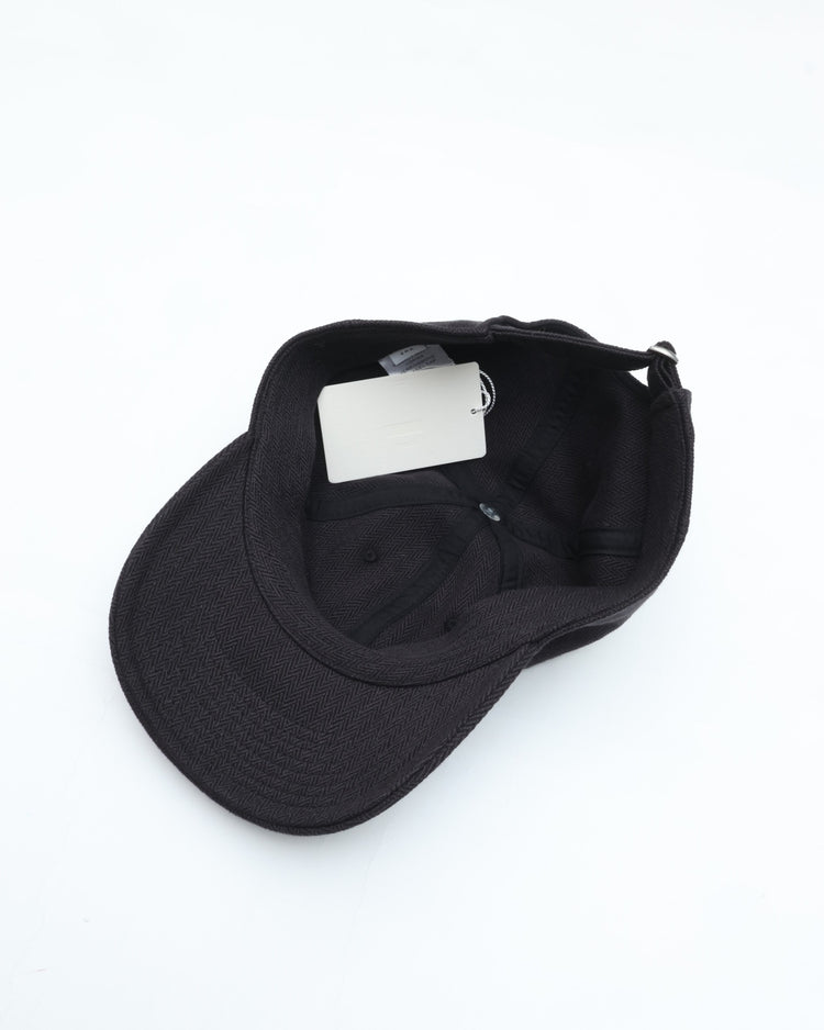 ERA. HOMMA HERRINGBONE 6 PANEL CAP A001H BLACK