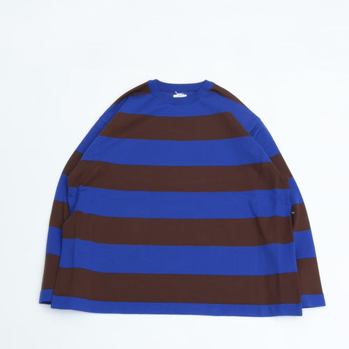 maillot / Wide Border Long-Tee (MAK-21222 ROYAL*BROWN)