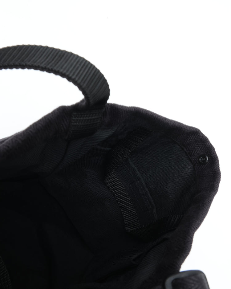 ERA. HOMMA HERRINGBONE US HELMET BAG HALF K040H BLACK