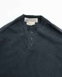 REMI RELIEF SP processed 8/Jersey knit Henley neck long-sleeved T-shirt (plain)