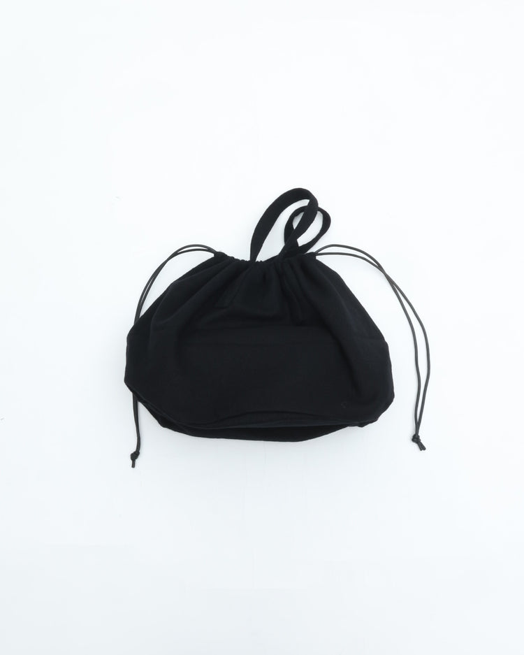 ERA. SHUKUJU WOOL HELMET BAG K010W BLACK