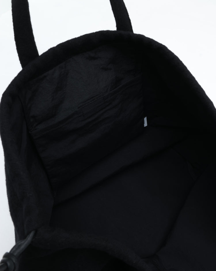 ERA. SHUKUJU WOOL HELMET BAG K010W BLACK