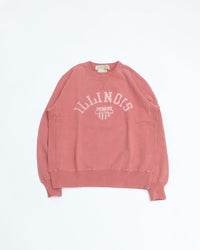 REMI RELIEF SP-processed fleece crew (ILLINOIS) RED