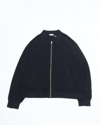 crepuscule  Co/Wo Moss Stitch Zip Blouson 2603-003 BLACK