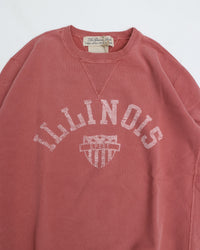 REMI RELIEF SP Processed Fleece Crew Neck (ILLINOIS) RED