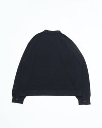crepuscule  Co/Wo Moss Stitch Zip Blouson 2603-003 BLACK