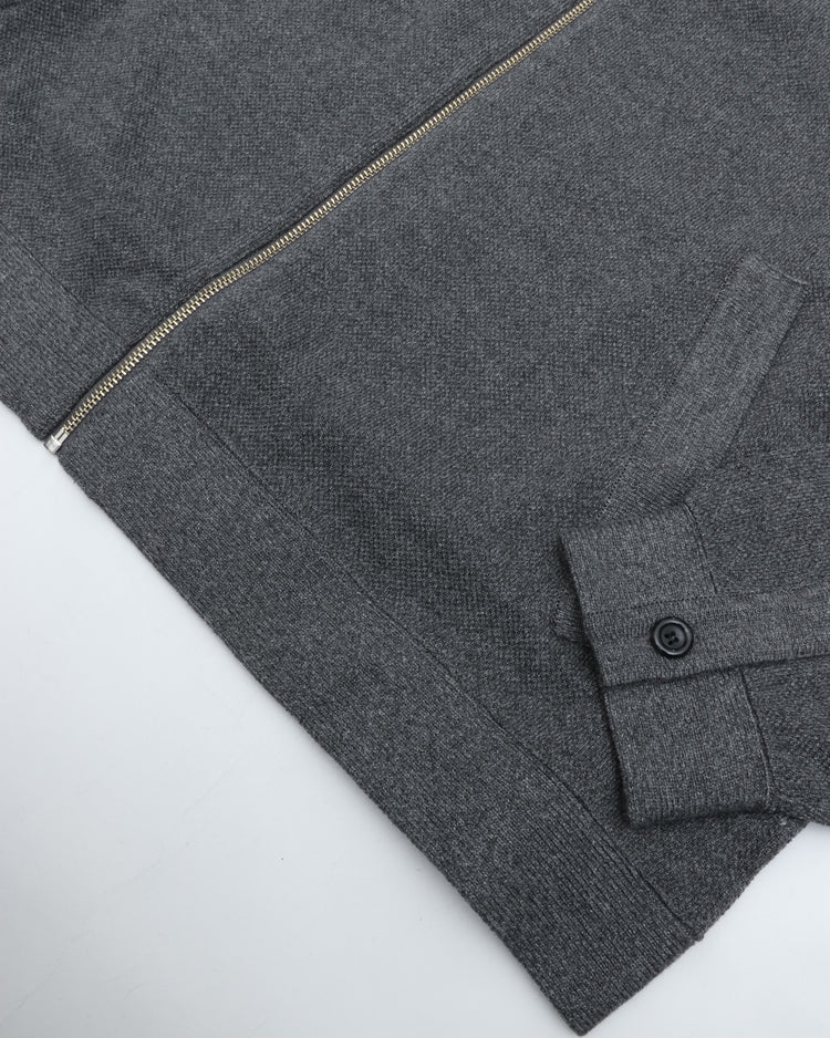 crepuscule  Co/Wo Moss Stitch Zip Blouson 2603-003 M.GRAY