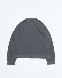 crepuscule  Co/Wo Moss Stitch Zip Blouson 2603-003 M.GRAY