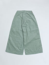MEYAME / CORDUROY SIDE LINE WIDE PANTS GREEN