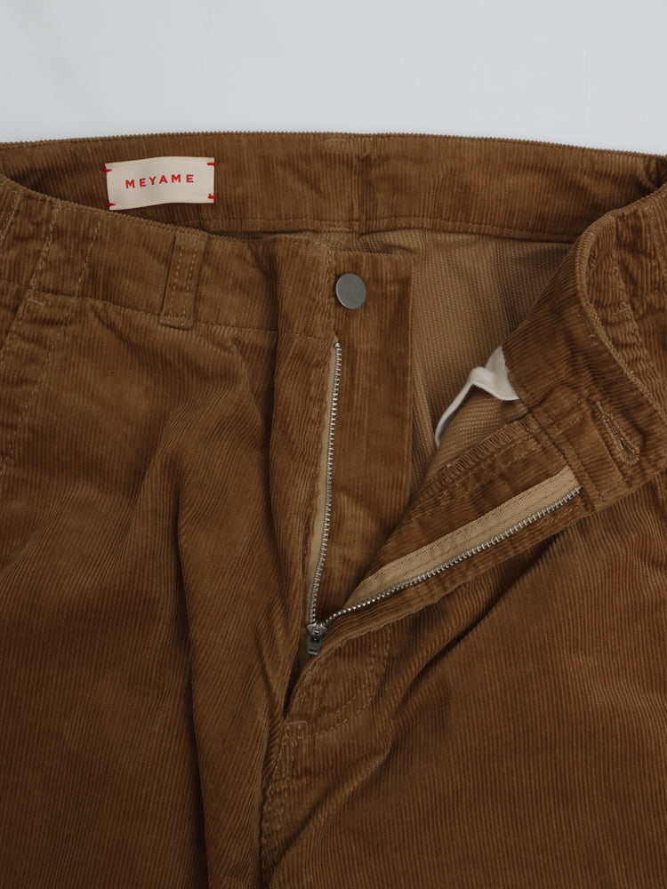 MEYAME / CORDUROY SIDE LINE WIDE PANTS BROWN