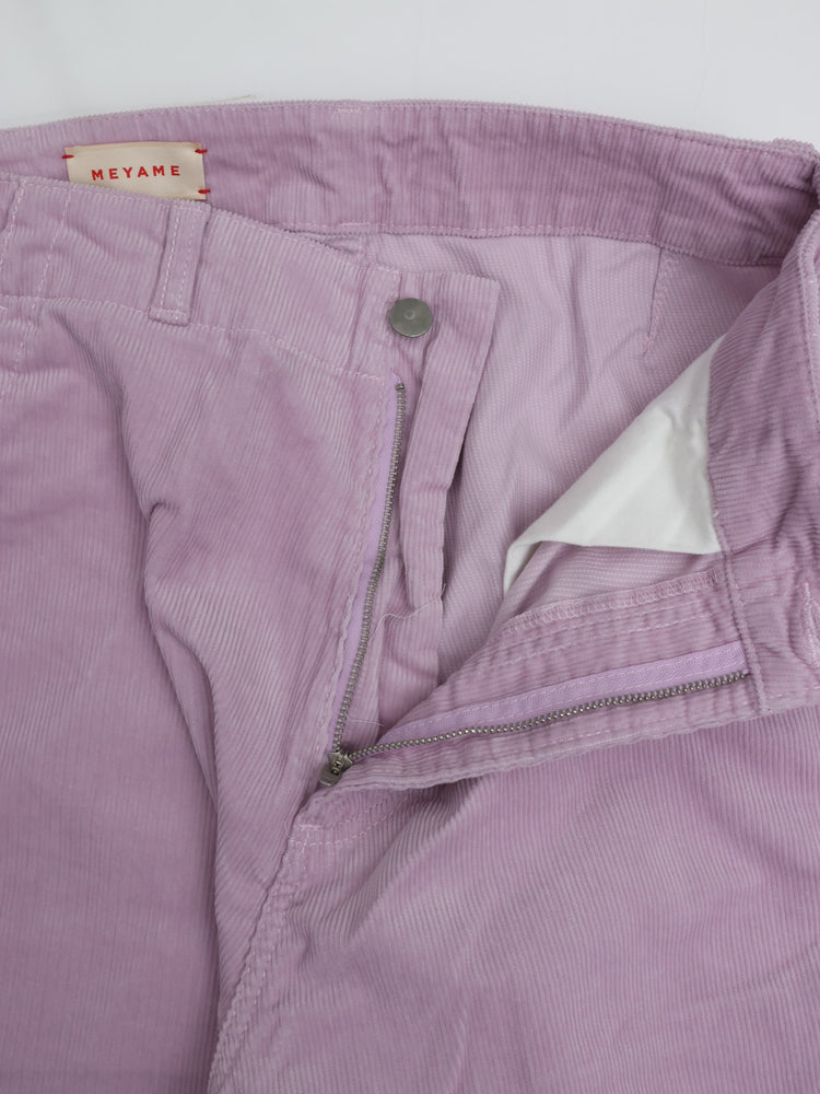 MEYAME / CORDUROY SIDE LINE WIDE PANTS PINK