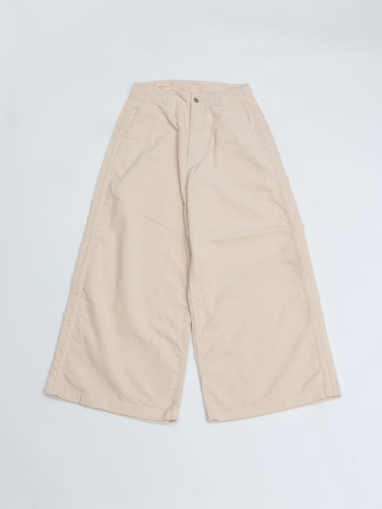 MEYAME / CORDUROY SIDE LINE WIDE PANTS CREAM