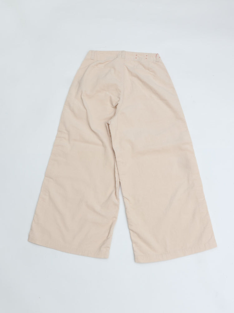 MEYAME / CORDUROY SIDE LINE WIDE PANTS CREAM