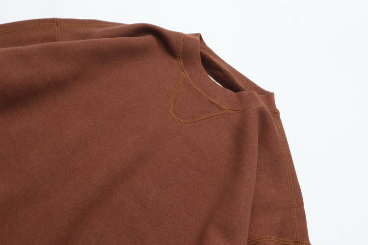 NOROLL  C&C CREW SWEAT BROWN RED