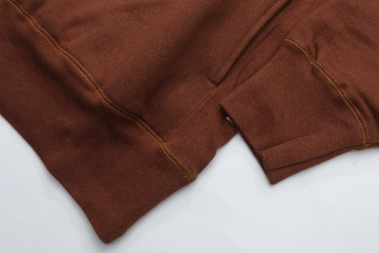 NOROLL  C&C CREW SWEAT BROWN RED