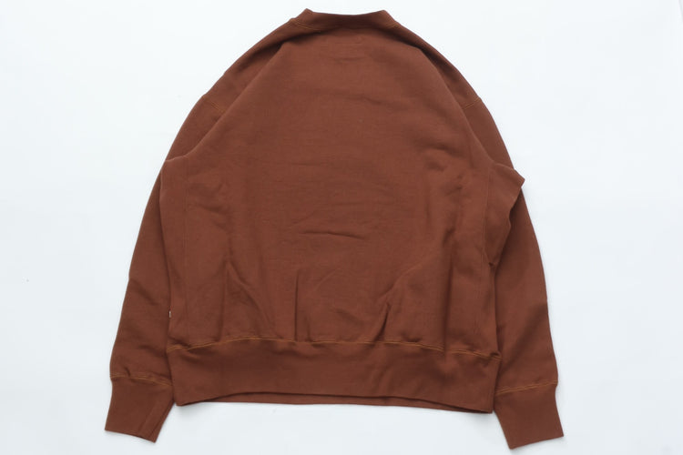 NOROLL  C&C CREW SWEAT BROWN RED