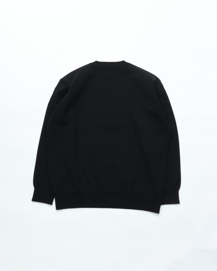 Yonetomi / EX FINE WOOL RIB KNIT BLOUSON BLACK