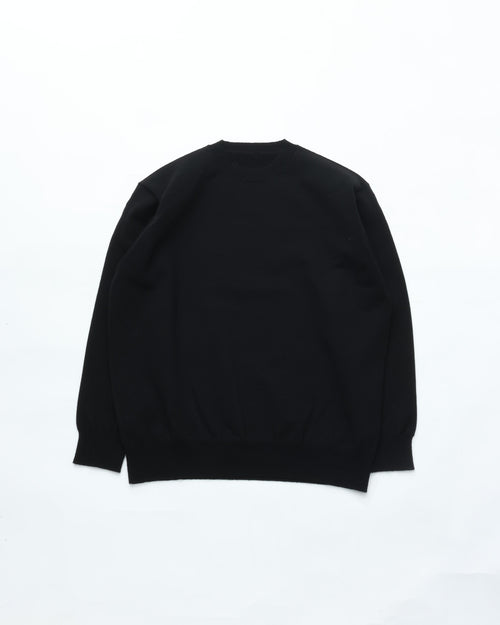 Yonetomi / EX FINE WOOL RIB KNIT BLOUSON BLACK