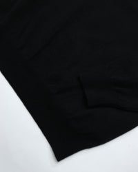 Yonetomi / EX FINE WOOL RIB KNIT BLOUSON BLACK