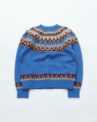 COOHEM  交編 NORDIC KNIT PULLOVER 11-264-017  62 BLUE