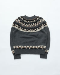 COOHEM  交編 NORDIC KNIT PULLOVER 11-264-017  12 GRAY