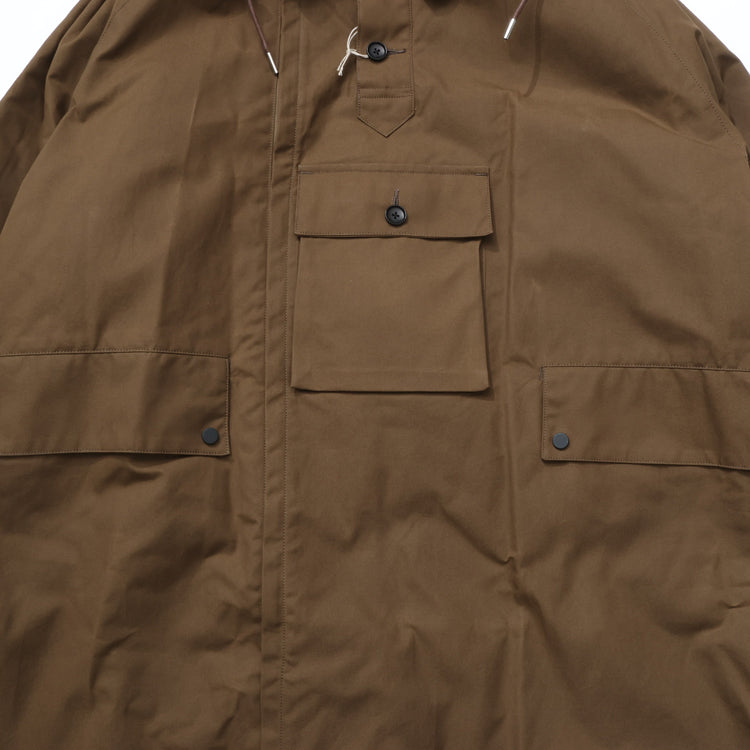 HAVERSACK / Oilcloth Raglan Coat BROWN