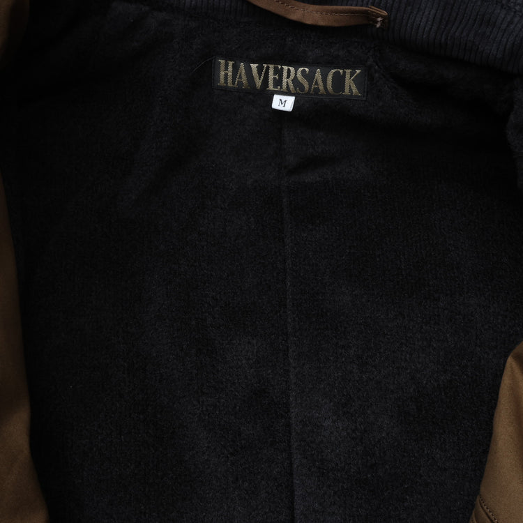 HAVERSACK / Oilcloth Raglan Coat BROWN