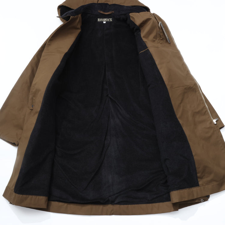 HAVERSACK / Oilcloth Raglan Coat BROWN