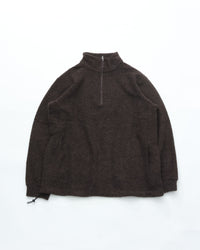 A VONTADE  Wool Pile Half Zip Pullover VTD-0640-CS #9 DK.BROWN