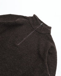 A VONTADE  Wool Pile Half Zip Pullover VTD-0640-CS #9 DK.BROWN