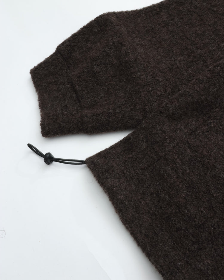 A VONTADE  Wool Pile Half Zip Pullover VTD-0640-CS #9 DK.BROWN