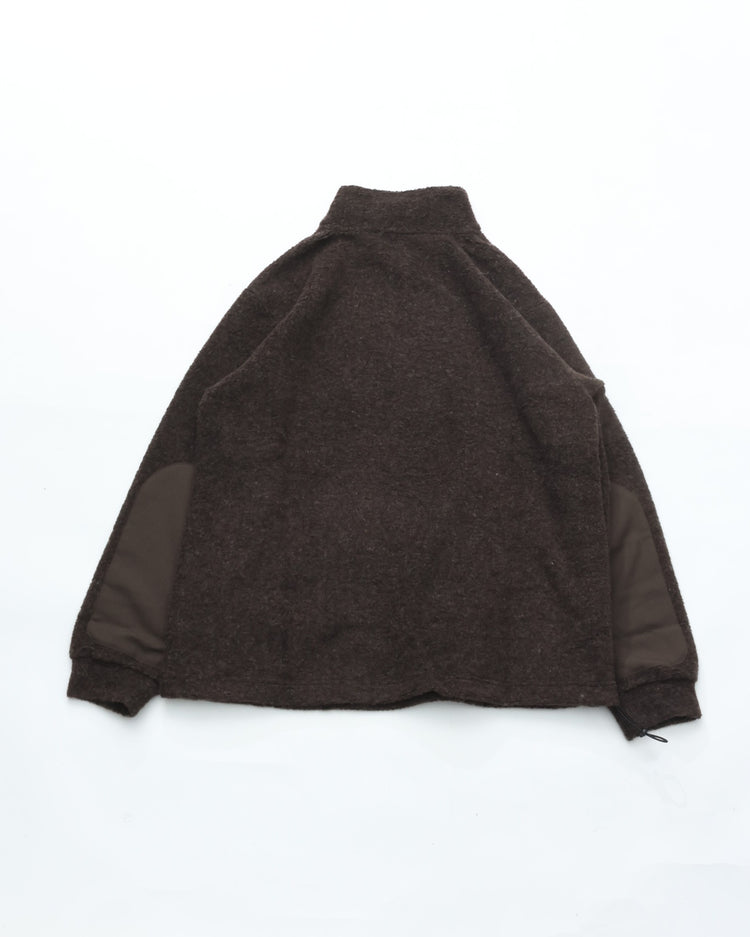 A VONTADE  Wool Pile Half Zip Pullover VTD-0640-CS #9 DK.BROWN
