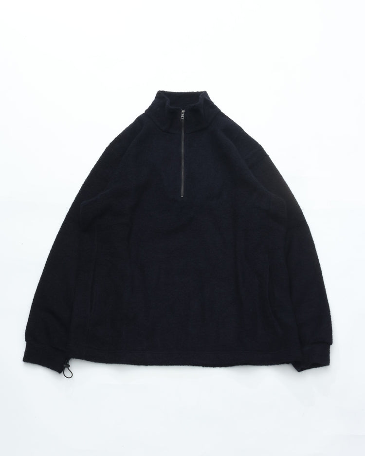 A VONTADE  Wool Pile Half Zip Pullover VTD-0640-CS #4 DK NAVY