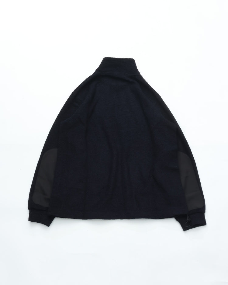 A VONTADE  Wool Pile Half Zip Pullover VTD-0640-CS #4 DK NAVY